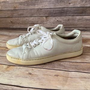 Rag & Bone White Leather Sneakers